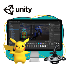 Мир игр на Unity 2D на популярном движке + AI-помощники - КИБЕРшкола программирования для детей, компьютерные курсы для школьников, начинающих и подростков - KIBERone г. Орел
