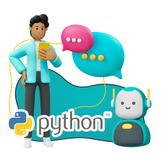 Умный чат-бот на Python - КИБЕРшкола программирования для детей, компьютерные курсы для школьников, начинающих и подростков - KIBERone г. Орел