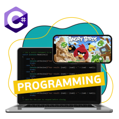 Программирование на C#. Удивительный мир 2D-игр - КИБЕРшкола программирования для детей, компьютерные курсы для школьников, начинающих и подростков - KIBERone г. Орел