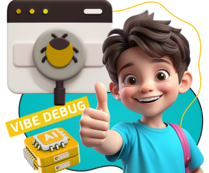 Тестирование & Vibe Debug. Охотники за багами - КИБЕРшкола программирования для детей, компьютерные курсы для школьников, начинающих и подростков - KIBERone г. Орел