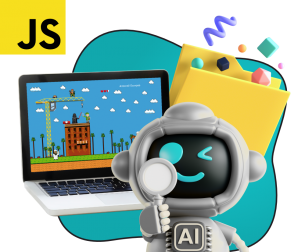 Язык программирования JavaScript + AI. Проектное обучение + геймификация + AI-помощники - КИБЕРшкола программирования для детей, компьютерные курсы для школьников, начинающих и подростков - KIBERone г. Орел